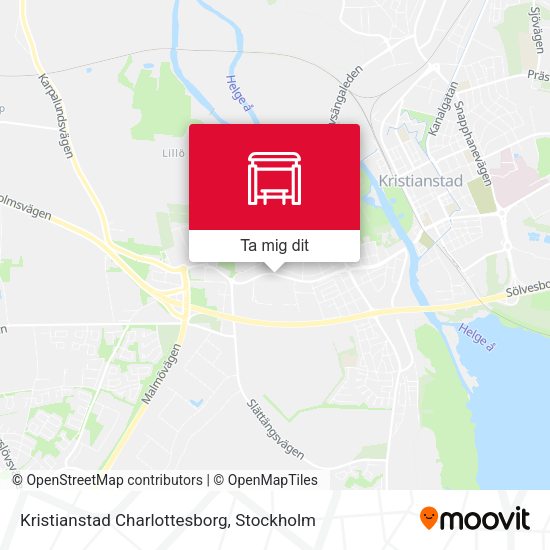 Kristianstad Charlottesborg karta