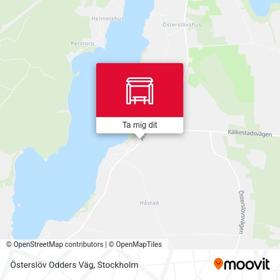 Österslöv Odders Väg karta