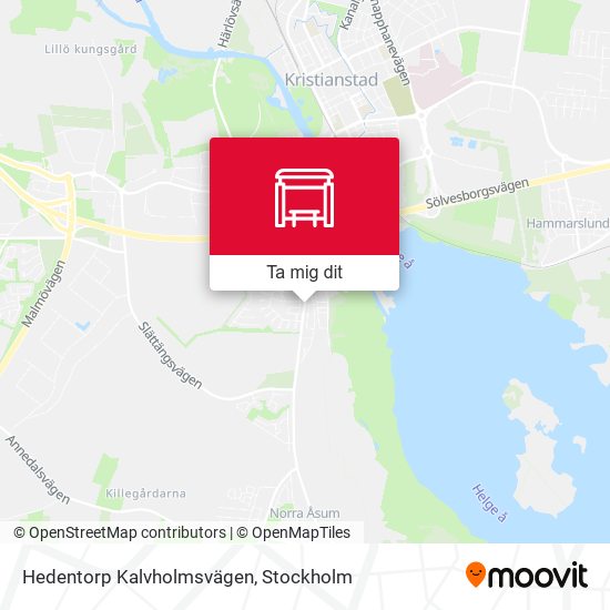 Hedentorp Kalvholmsvägen karta