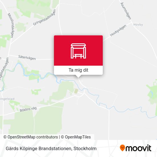 Gärds Köpinge Brandstationen karta