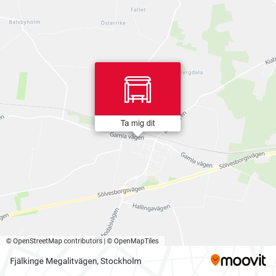 Fjälkinge Megalitvägen karta