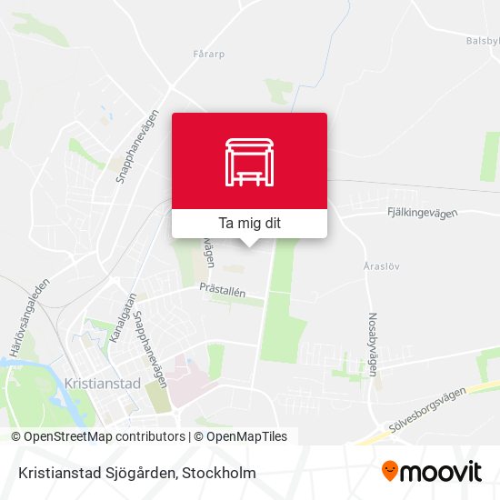 Kristianstad Sjögården karta