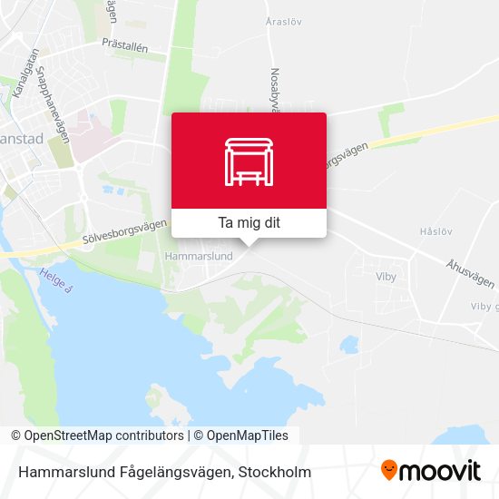 Hammarslund Fågelängsvägen karta