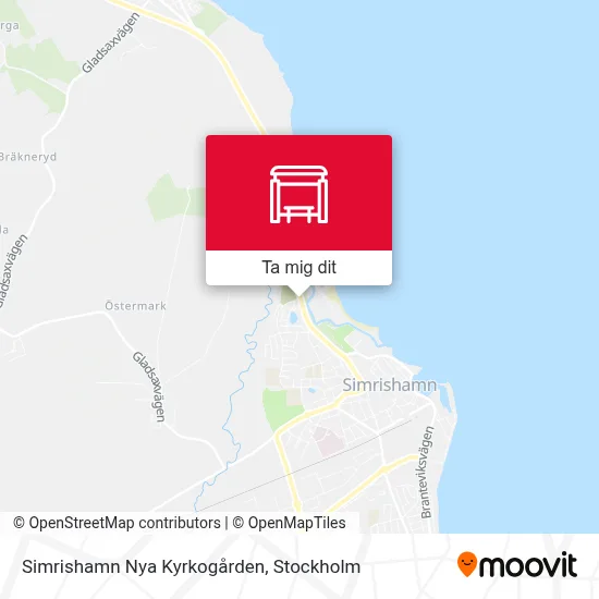 Simrishamn Nya Kyrkogården karta