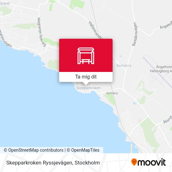 Skepparkroken Ryssjevägen karta