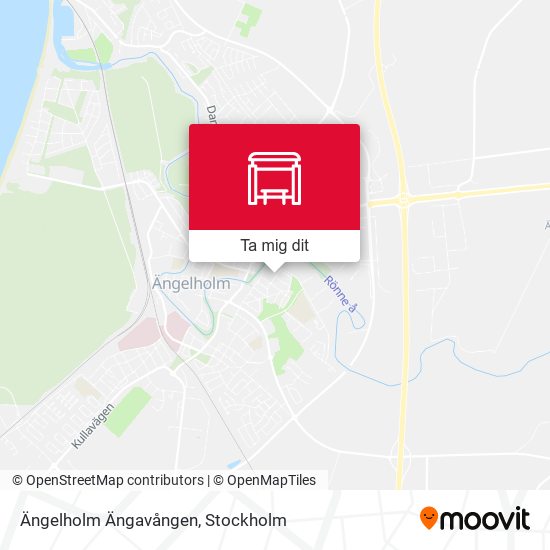 Ängelholm Ängavången karta