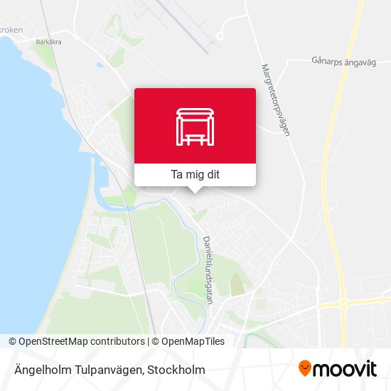 Ängelholm Tulpanvägen karta