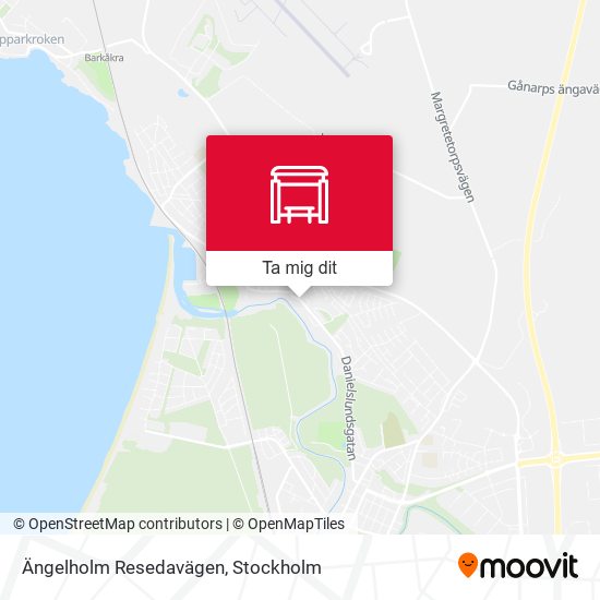 Ängelholm Resedavägen karta