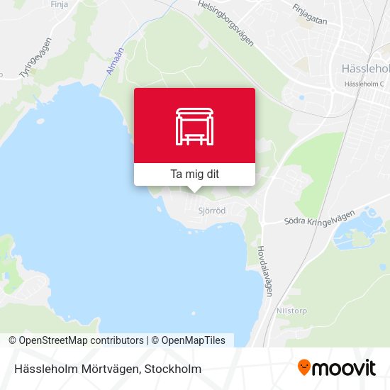 Hässleholm Mörtvägen karta