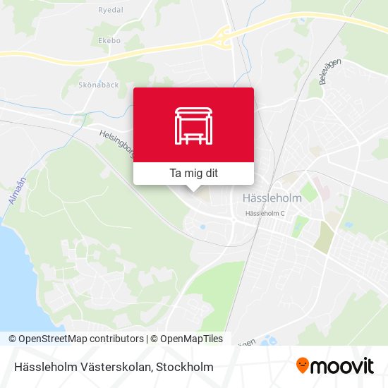 Hässleholm Västerskolan karta