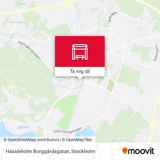 Hässleholm Borggårdsgatan karta