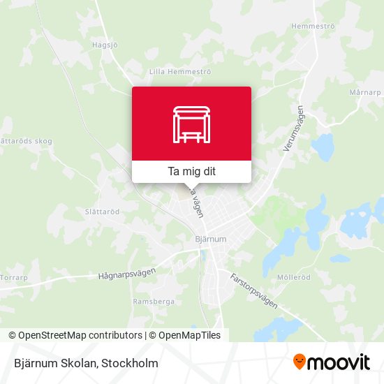 Bjärnum Skolan karta