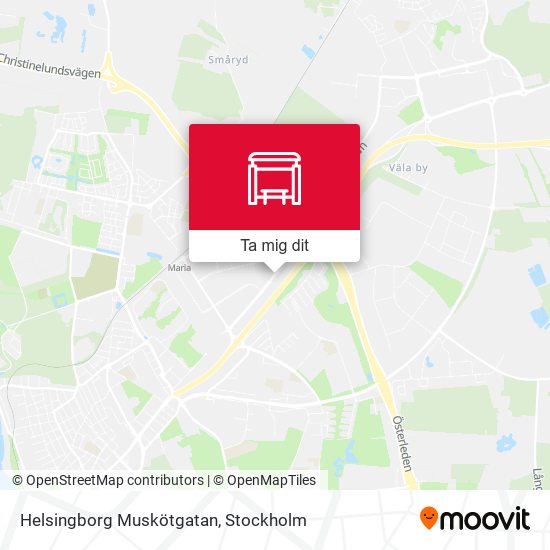 Helsingborg Muskötgatan karta