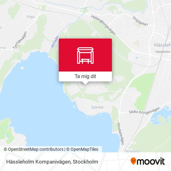 Hässleholm Kompanivägen karta