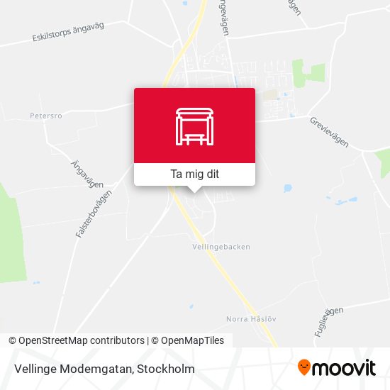 Vellinge Modemgatan karta