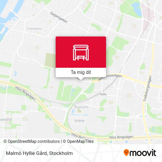 Malmö Hyllie Gård karta