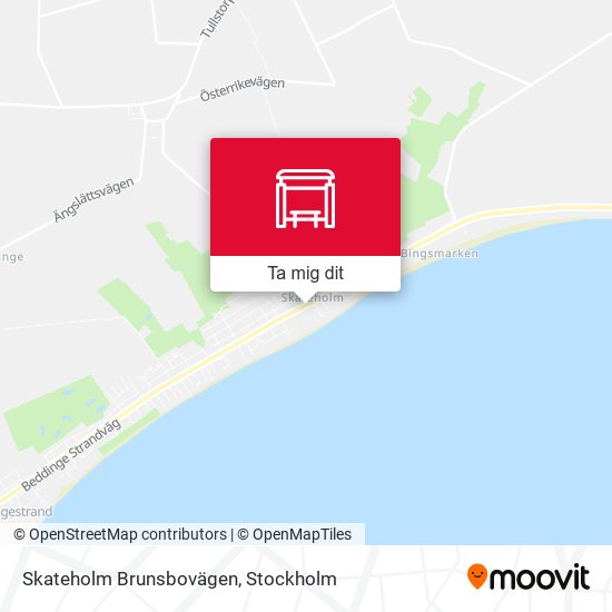Skateholm Brunsbovägen karta
