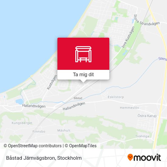 Båstad Järnvägsbron karta