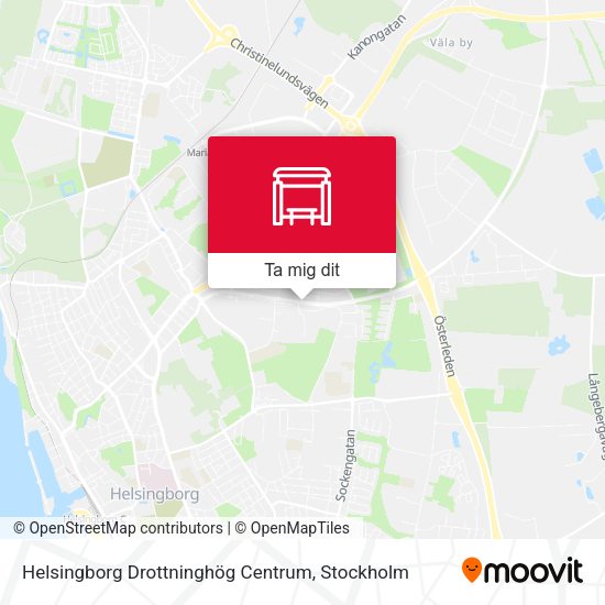 Helsingborg Drottninghög Centrum karta