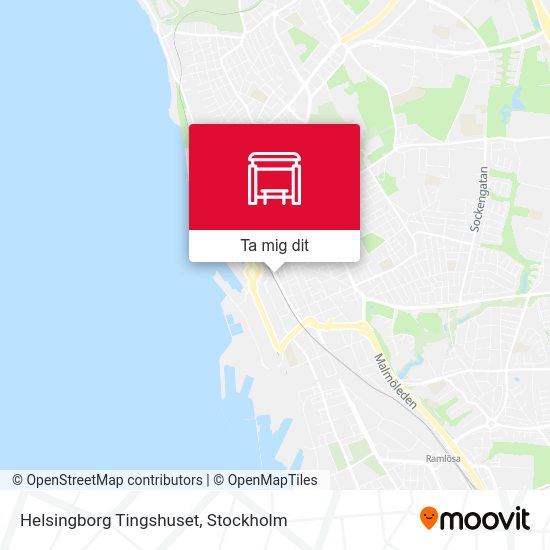 Helsingborg Tingshuset karta
