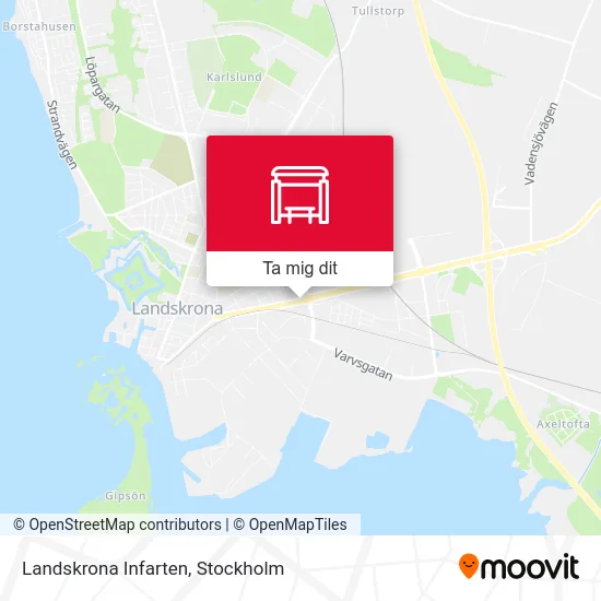 Landskrona Infarten karta