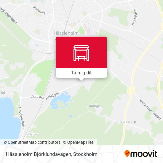 Hässleholm Björklundavägen karta