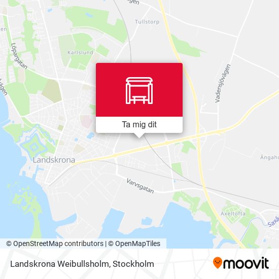 Landskrona Weibullsholm karta