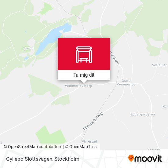 Gyllebo Slottsvägen karta