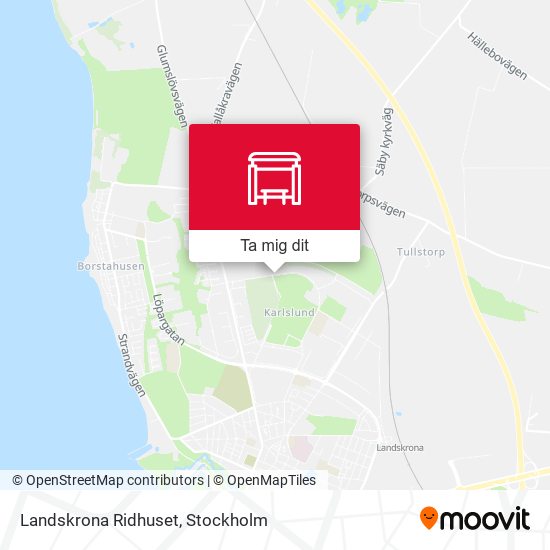 Landskrona Ridhuset karta