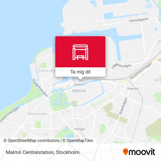 Malmö Centralstation karta
