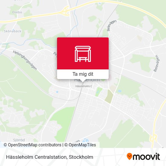 Hässleholm Centralstation karta