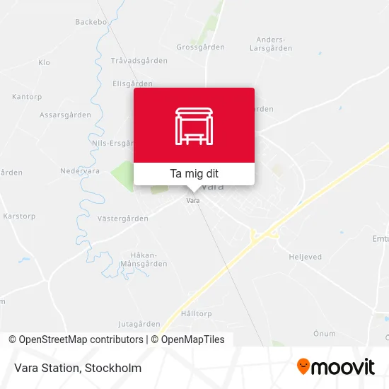 Vara Station karta