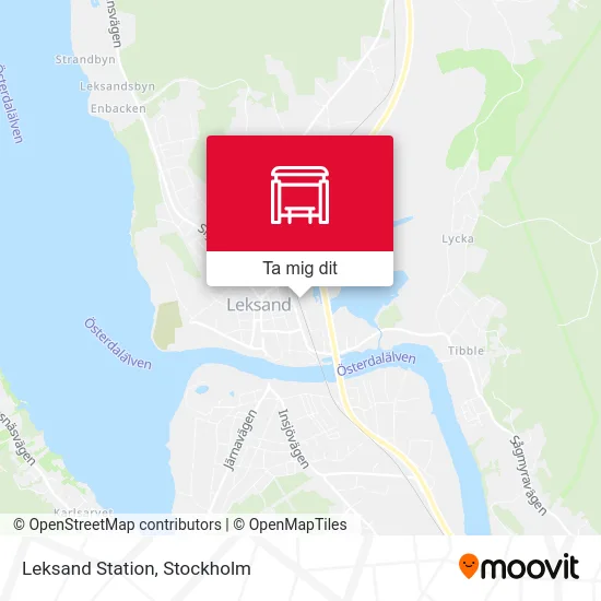 Leksand Station karta