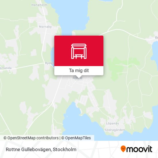Rottne Gullebovägen karta