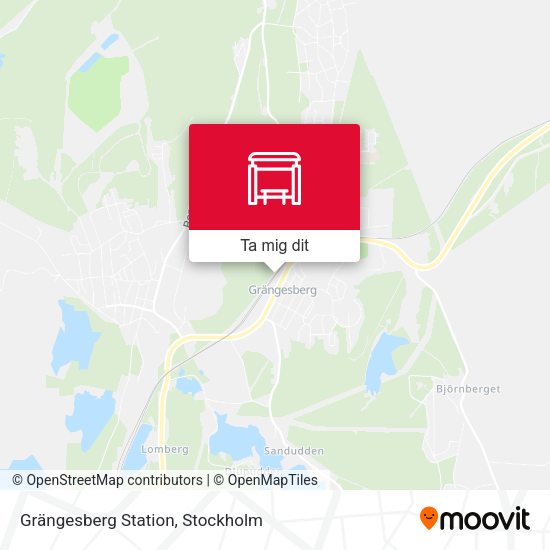 Grängesberg Station karta