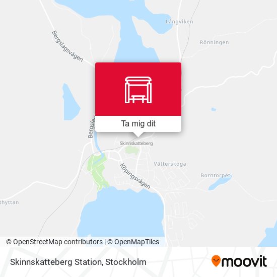 Skinnskatteberg Station karta