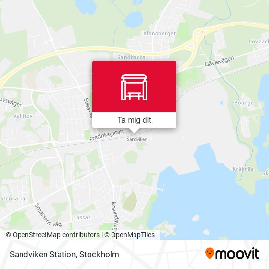 Sandviken Station karta