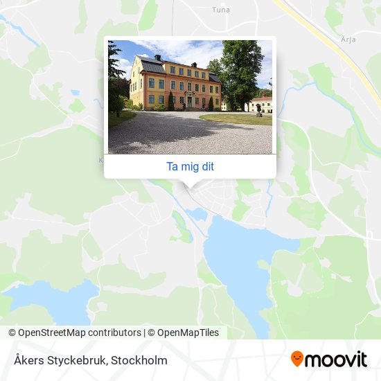 Åkers Styckebruk karta