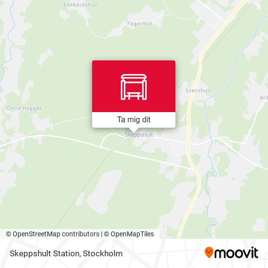 Skeppshult Station karta
