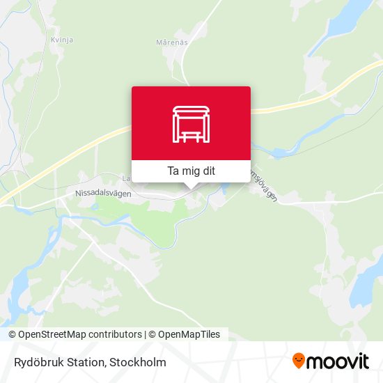 Rydöbruk Station karta