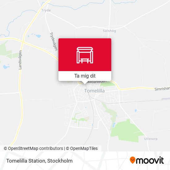 Tomelilla Station karta