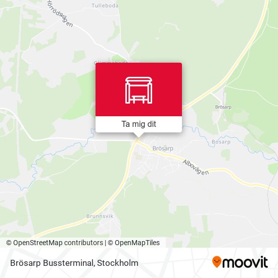 Brösarp Bussterminal karta