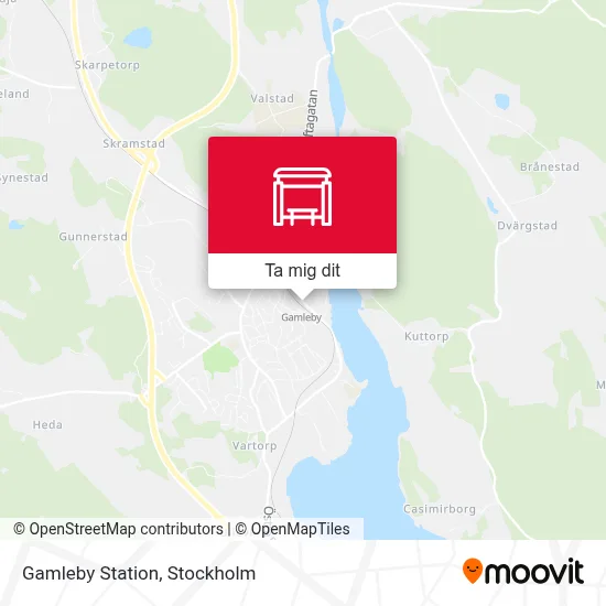 Gamleby Station karta