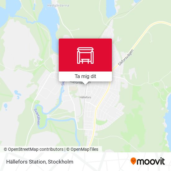 Hällefors Station karta