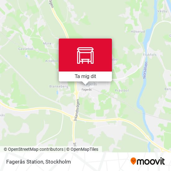 Fagerås Station karta