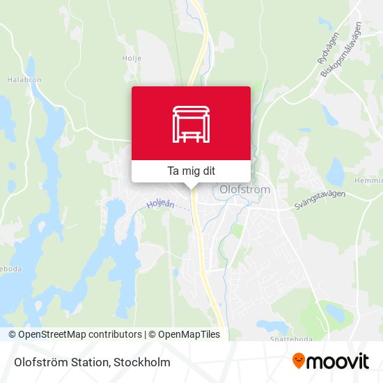 Olofström Station karta