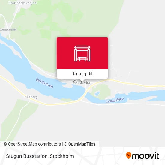 Stugun Busstation karta