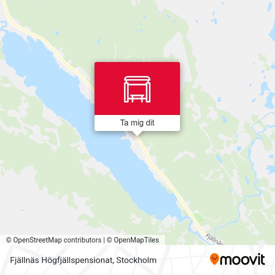 Fjällnäs Högfjällspensionat karta