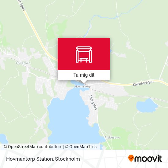 Hovmantorp Station karta