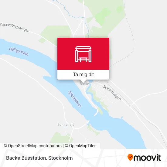 Backe Busstation karta